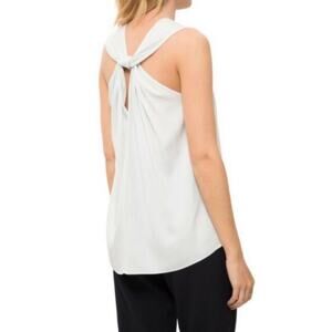 Helmut Lang Light Blue Twist Back Sleeveless Top S